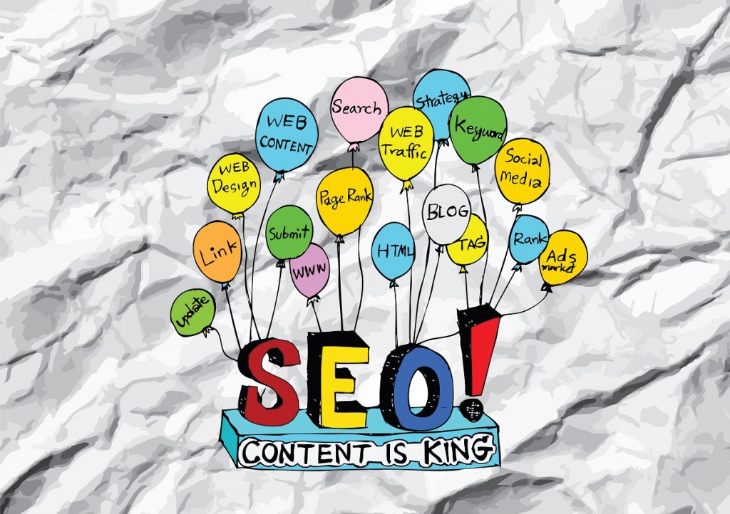 Seo Idea SEO Search Engine Optimization on crumpled paper